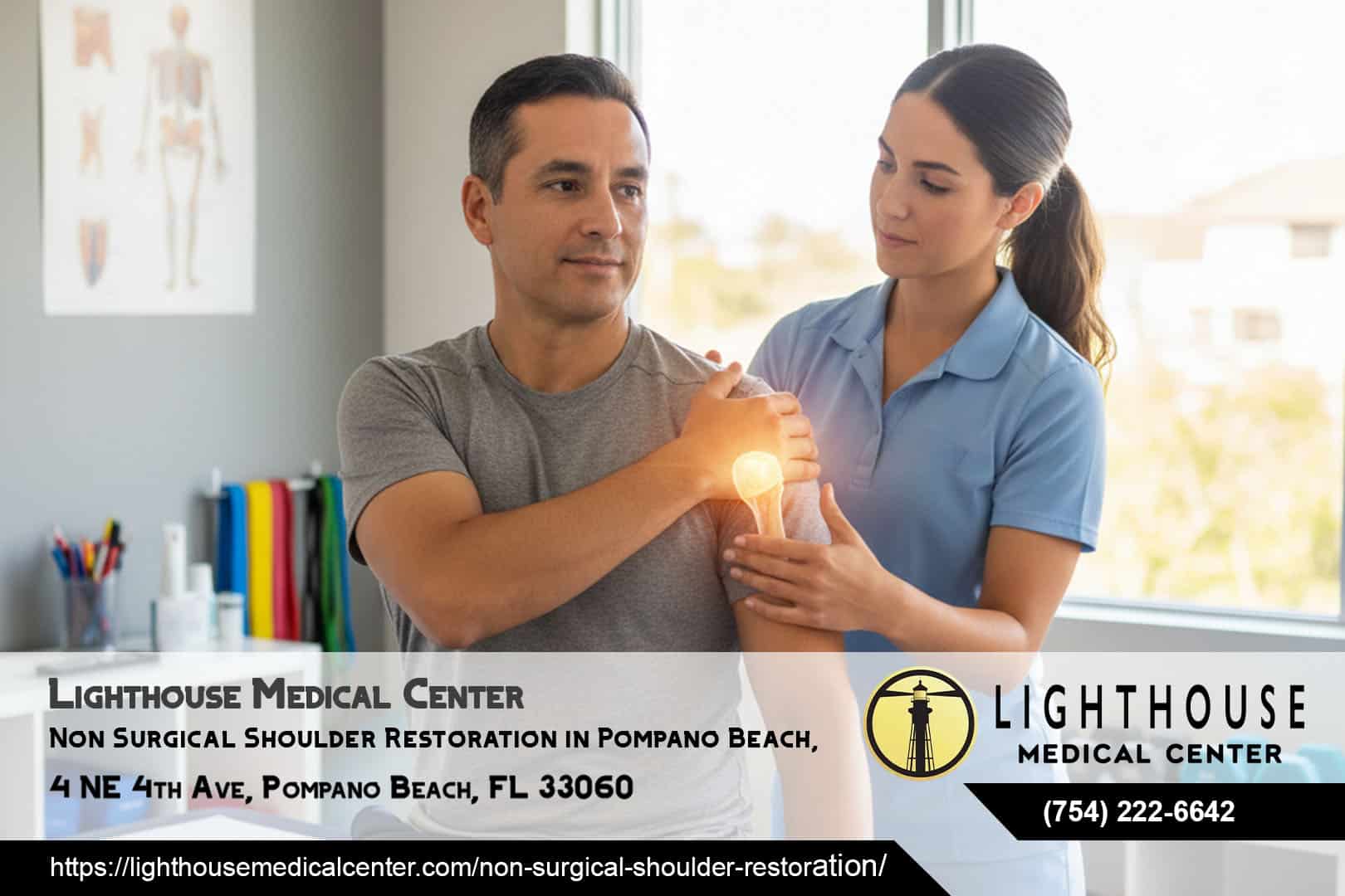 Non Surgical Shoulder Restoration in Pompano Beach, FL - Lighthouse Medical Center